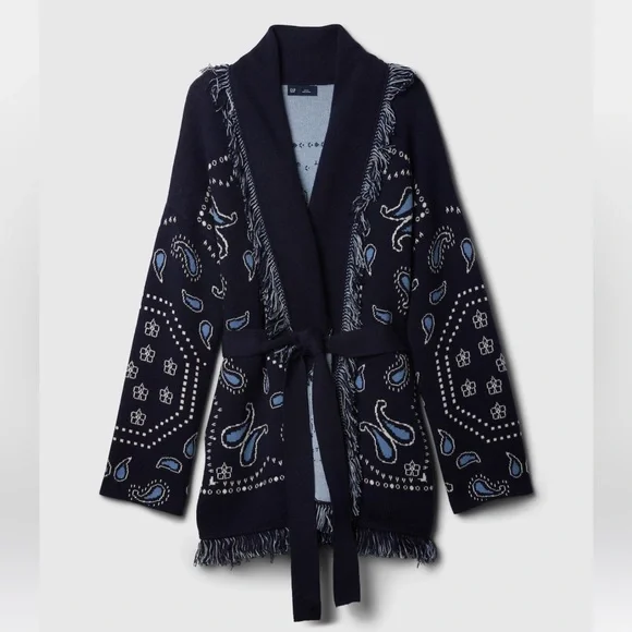 GAP | Sweaters | Gap Oversized Fringe Shawl Cardigan Xss | Poshmark